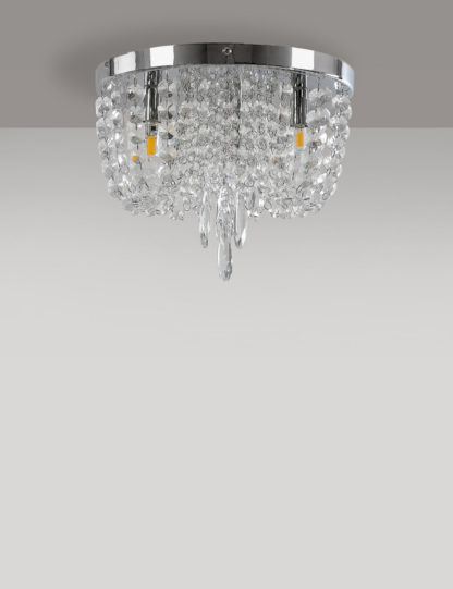 22ccc2ef1bbbd07c67924c2023b145d70c463262b79fdf8be85549547ff5f378.jpg An Image of M&S Beaded Baguette Flush Ceiling Light