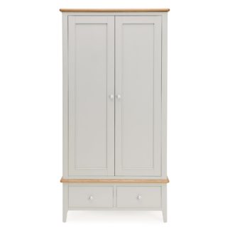 An Image of Freya Gents Wardrobe Grey and Brown