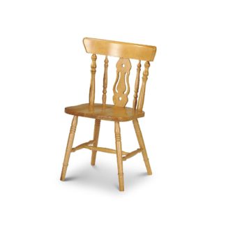 An Image of Yorkshire Set of 4 Fiddleback Dining Chairs Pine