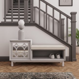 An Image of Delphi Storage Bench Grey