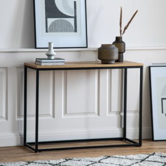 An Image of Indio Console Table, Light Wood Light Wood