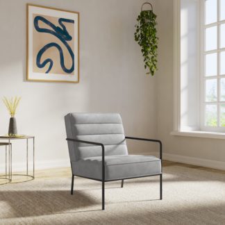 An Image of Bookham Velvet Accent Chair Grey