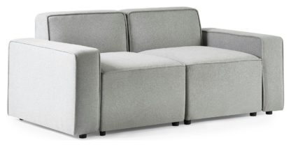 An Image of Julian Bowen Lago Modular Sofa Single Seat Section - Grey