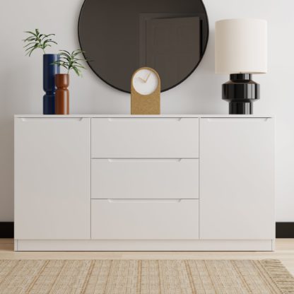 An Image of Larson Large Sideboard White White