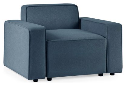 An Image of Julian Bowen Lago Modular Armchair - Blue