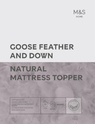 An Image of M&S Goose Feather & Down Mattress Topper