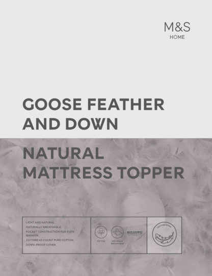 39af8277e48d4e733a239d3b49566e73fa7abcb22af5f55f0b4bf47be1d09ed3.jpg An Image of M&S Goose Feather & Down Mattress Topper