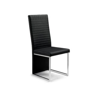An Image of Tempo Set of 4 Chairs Black Black
