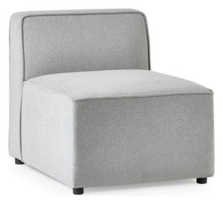 An Image of Julian Bowen Lago Modular Sofa Single Seat Section - Grey