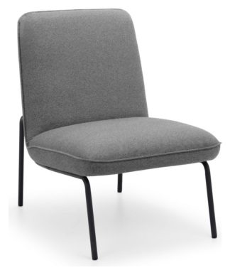 An Image of Julian Bowen Dali Fabric Chair - Grey