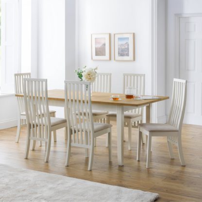 460a139bc84a0de3a2f8fc15b6cde5613d6b0d0c621f3a4c3fc3cc430728204d.jpg An Image of Vermont Set of 2 Dining Chairs Ivory Ivory