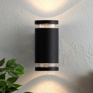 An Image of Lens Outdoor Up and Down Wall Light - Anthracite