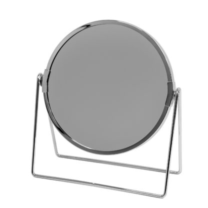 An Image of Homebase Freestanding Vanity Mirror - Chrome