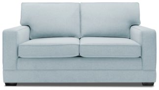 An Image of Jay-Be Modern 2 Seater Fabric Sofabed - Blue