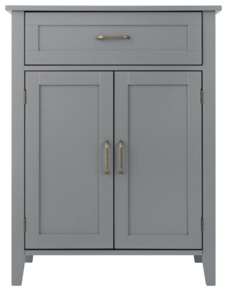 An Image of Teamson Home Mercer 2 Door Cabinet - Grey