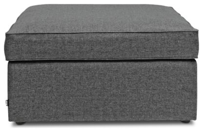An Image of Jay-Be Fabric Footstool Sofabed - Silver