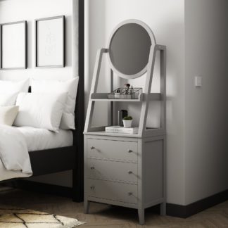 An Image of Lynton Grey Standing Dressing Table Grey