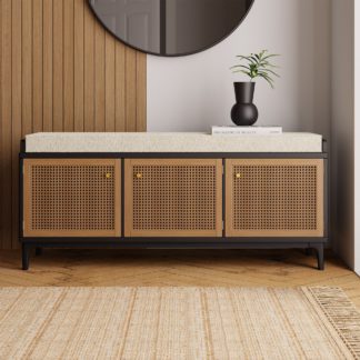 An Image of Franco Storage Bench Black