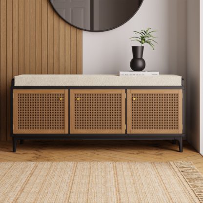 An Image of Franco Storage Bench Black