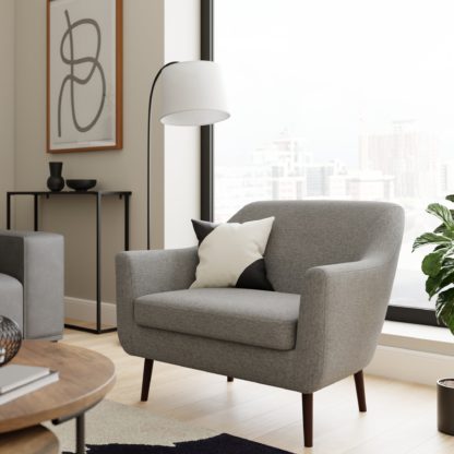 67cdf2cae77bc77a3a32f70d5b87880426c4a401c1185038d515d5e210ff6e82.jpg An Image of Eddie Fabric Large Armchair Grey