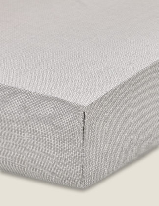 An Image of Bedeck Of Belfast Pure Cotton Sateen Kayah Fitted Sheet