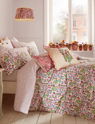 An Image of Cath Kidston Pure Cotton Paper Pansy Bedding Set