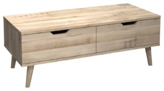 An Image of Sherwood 2 Drawer Coffee Table - Oak