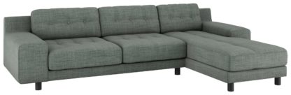 6eb90156dd3b9e093441e7439ae59eb1b3d7caf036f7be89145662590e80482e.jpg An Image of Habitat Hendricks Right Corner Fabric Chaise - Grey