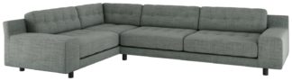 An Image of Habitat Hendricks Right Corner Fabric Sofa - Grey