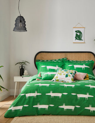 An Image of M&S Pure Cotton Mr Fox Bedding Set