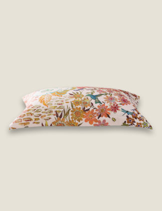 An Image of Ted Baker Sateen Retro Hummingbird Pillowcases