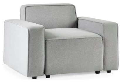 An Image of Julian Bowen Lago Modular Armchair - Grey