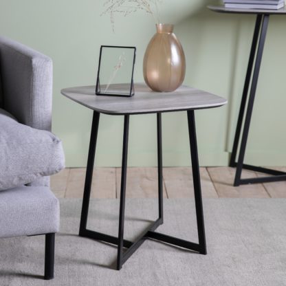 An Image of Milford Side Table, Oak Effect Light Wood