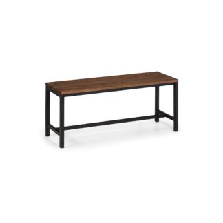 An Image of Tribeca Dining Bench Walnut Walnut (Brown)