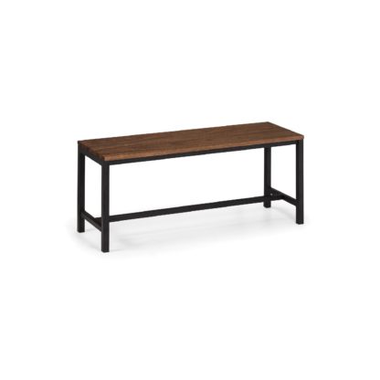 83e68086f313032121325439e2e699645c04384a47edea9a52cd2ade7b5843f6.jpg An Image of Tribeca Dining Bench Walnut Walnut (Brown)