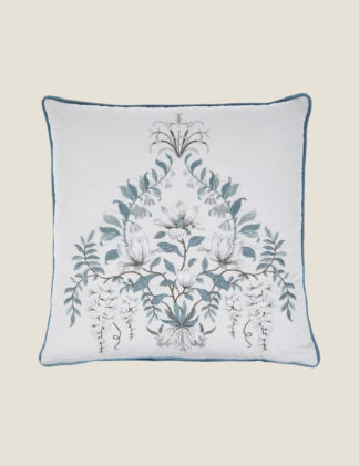 An Image of Laura Ashley Parterre Embroidered Cushion