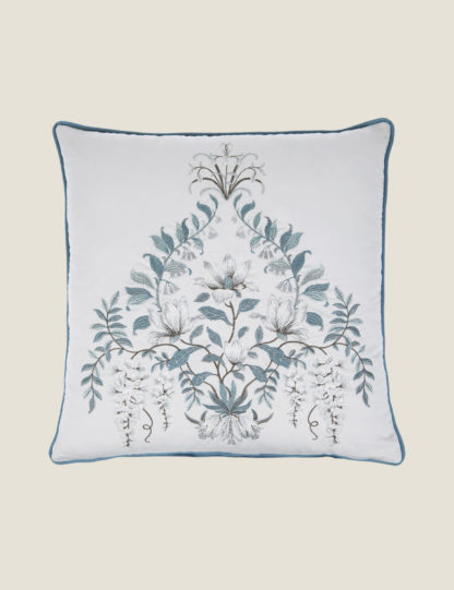 An Image of Laura Ashley Parterre Embroidered Cushion