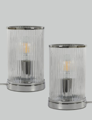 An Image of M&S Set of 2 Monroe Table Lamps