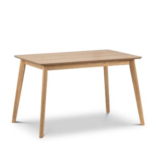 An Image of Boden Rectangular Oak Veneer Dining Table Oak