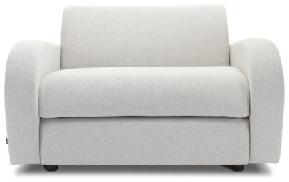 An Image of Jay-Be Retro Single Fabric Sofabed - Slate