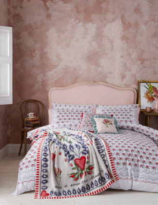 An Image of Cath Kidston Pure Cotton Cherished Bedding Set