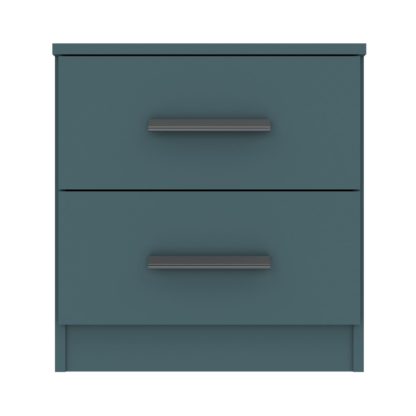 An Image of Norland 2 Drawer Bedside Anthracite Anthracite