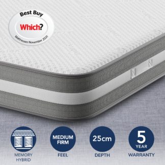 An Image of Silentnight S Memory 1000 Pocket Sprung Mattress White