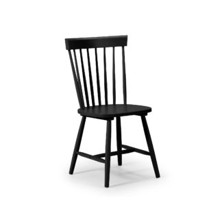 An Image of Torino Set of 4 Chairs Black Black