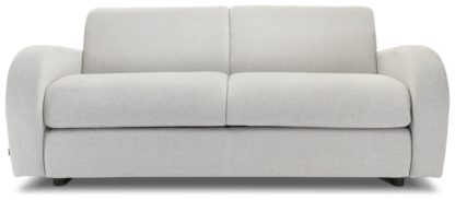 An Image of Jay-Be Retro 3 Seater Fabric Sofabed - Blue