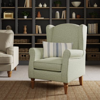 An Image of Oswald Self Assembly Herringbone Chair Ashley Blue