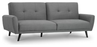 An Image of Julian Bowen Monza Clic Clac Fabric Sofa Bed - Grey