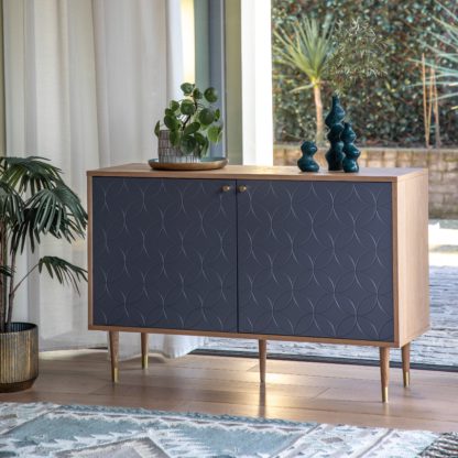 An Image of Vali 2 Door Sideboard Grey