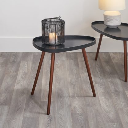a1aefbb5cc3281125724d4a0d253a6530dc13d7eaddbeceee73192652a1a9eb1.jpg An Image of Pacific Clarice Pine Wood Side Table Black