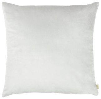 An Image of Habitat Plain Velvet Cushion - Silver- 43X43cm